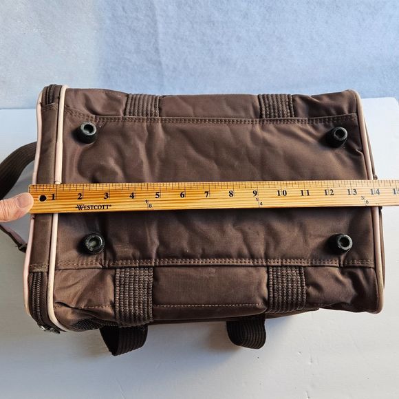 Sherpa Original Pet Carrier Small 14x9x8.5 Brown Pink Travel Bag Portable Kennel - Picture 12 of 16